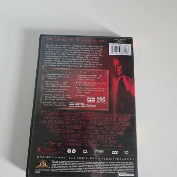 EUC Special Edition Hannibal Movie 2 Disk DVD Set - Picture 6 of 6